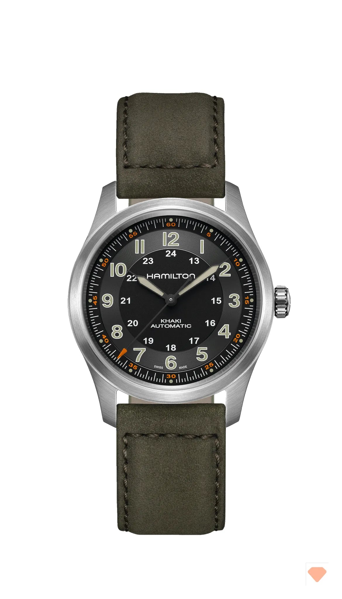 Hamilton Khaki Field Titanium Auto Armbanduhr Automatik 38mm H70205830