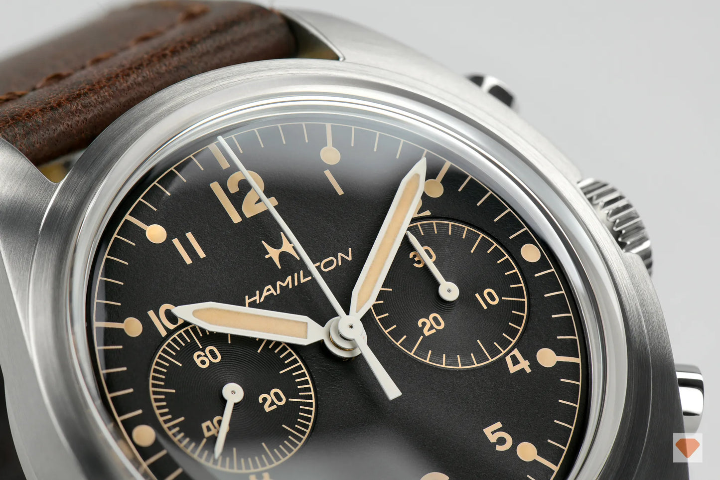 Hamilton Khaki Aviation Pilot Pioneer Mechanical Chrono Armbanduhr Mechanisch 40mm H76409533