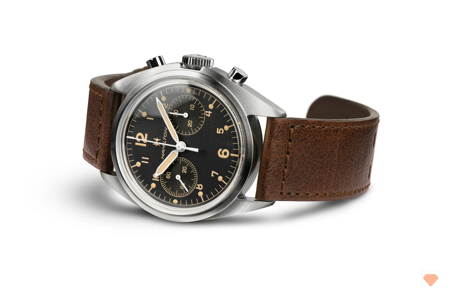 Hamilton Khaki Aviation Pilot Pioneer Mechanical Chrono Armbanduhr Mechanisch 40mm H76409531