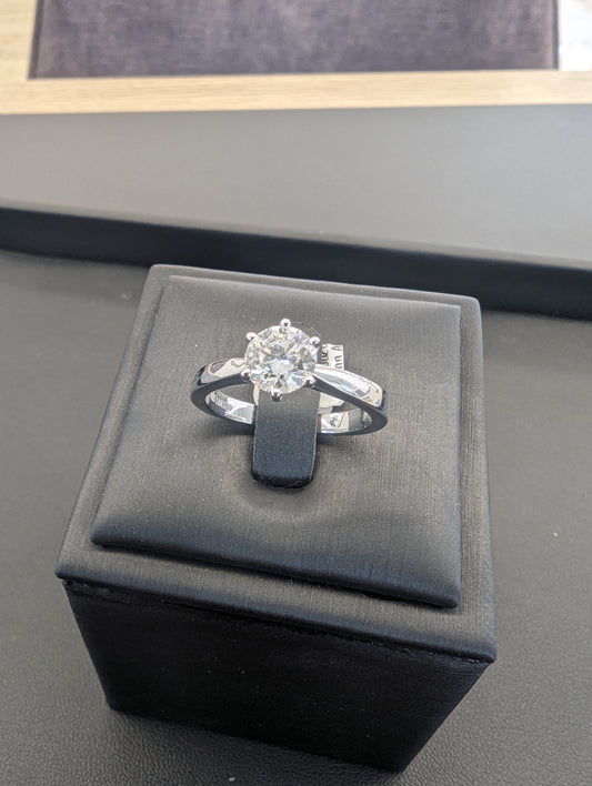 Diamantring Solitaire 1,00 carat 585/- Weißgold