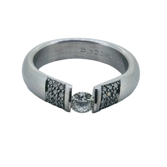 Bunz diamond ring 0.41 carat 950/- platinum