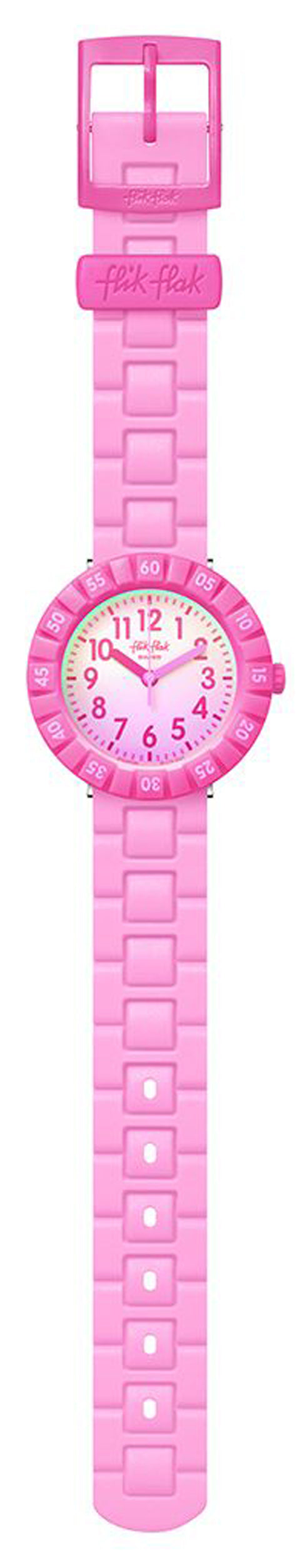 Flik Flak BLUE SPLASH FCSP126 Kinderuhr Pink Kunststoffband