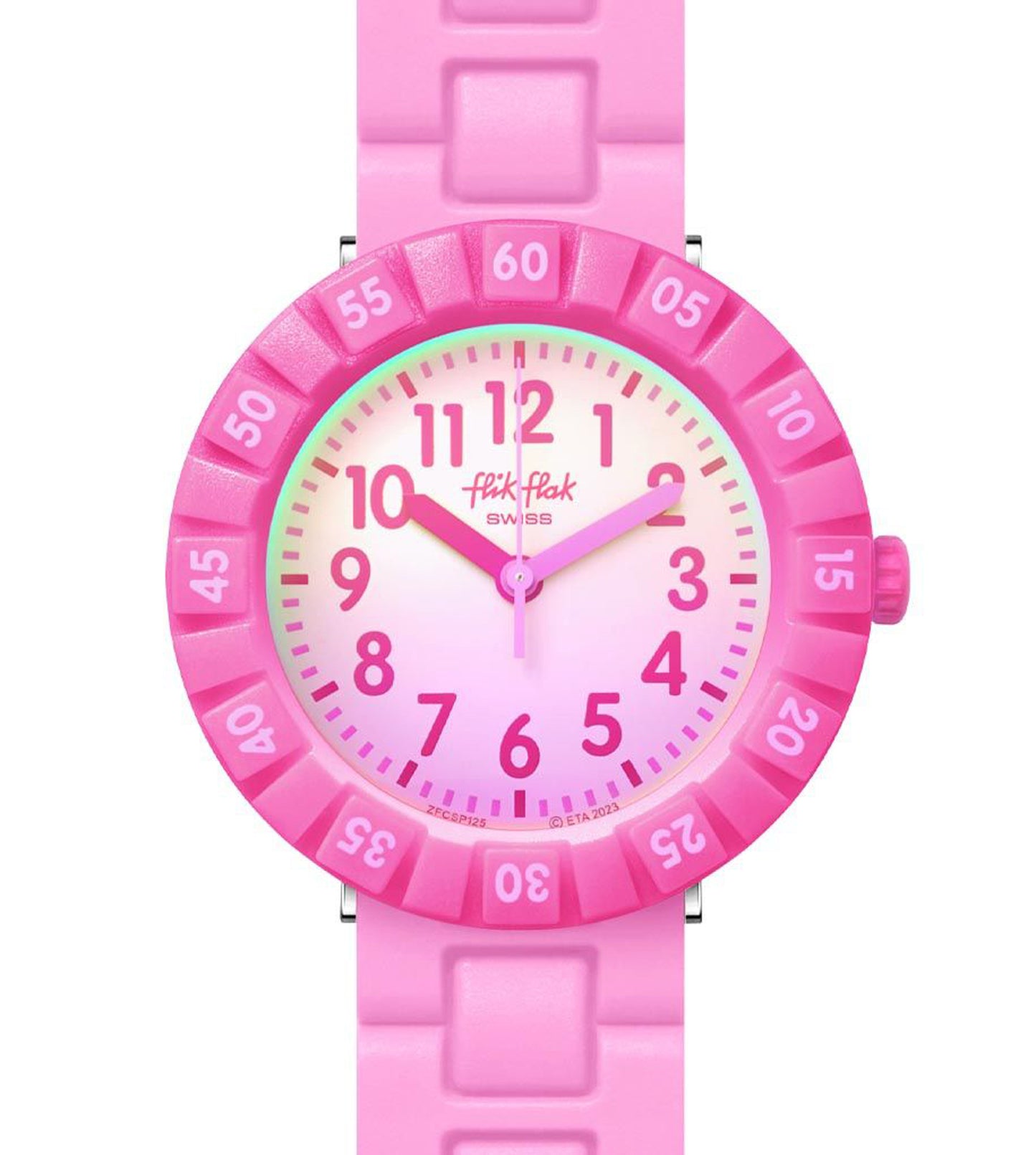 Flik Flak BLUE SPLASH FCSP126 Kinderuhr Pink Kunststoffband