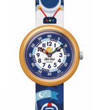 Flik Flak ASTRODREAMS FBNP216 Kinderuhr Blau Te4xtilband Astronaut