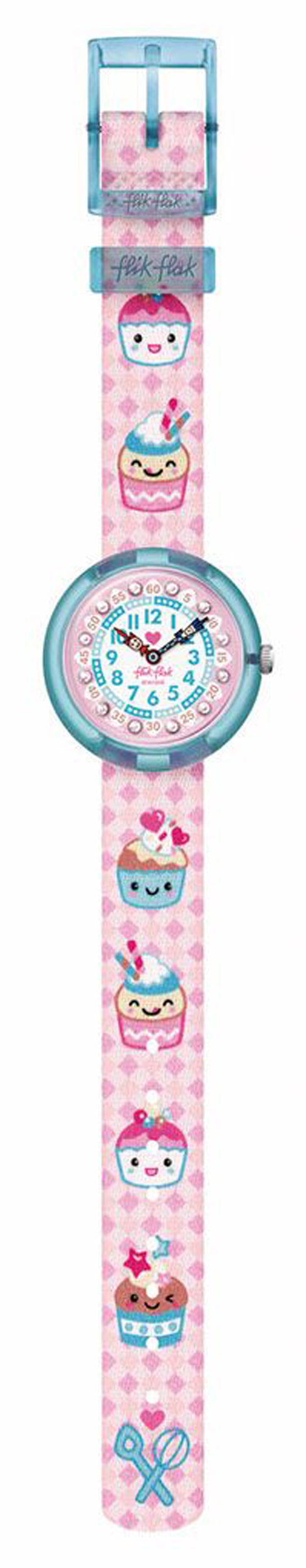 Flik Flak BAKE IT UP Kinderuhr Muffin Pink Kristalle