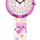 Flik Flak BOUNCING HEARTS FBNP223 Kinderuhr Textilband Pink Herzen