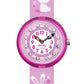 Flik Flak SO CUTE FBNP143 Kinderuhr Pink Textilband Hase