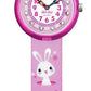 Flik Flak SO CUTE FBNP143 Kinderuhr Pink Textilband Hase