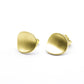 noën Closed earrings "mini" 925/- silver gold plated