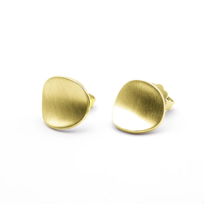 noën Closed earrings "mini" 925/- silver gold plated